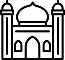 icono de vector de mezquita