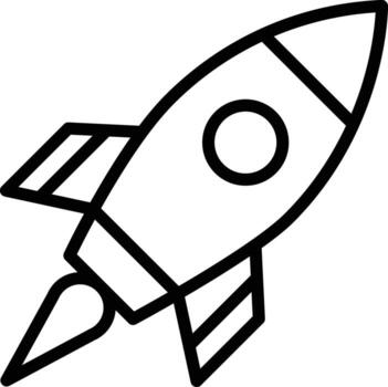 Project Launch Vector Icon