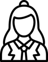 Female Professor Vector Icon