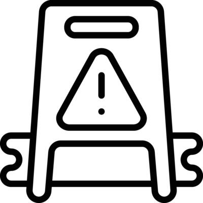 Wet Floor Vector Icon