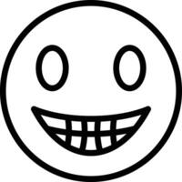 Beaming Face with Smiling Eyes Vector Icon