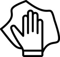 Wipe with Hand Vector Icon