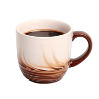 AI generated coffee mug isolated on a clear background png