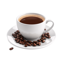 ai gegenereerd koffie mok geïsoleerd Aan een Doorzichtig achtergrond png