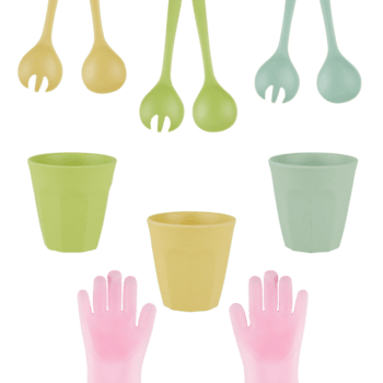 guantes, vaso y cuchara cortar fuera aislado transparente antecedentes png