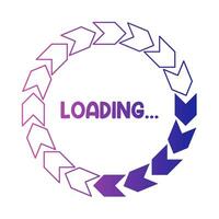 circular loading illustration vector