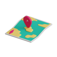 3d maps travel icon png