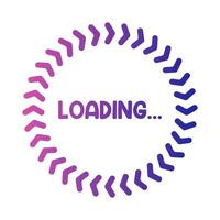 circular loading illustration vector