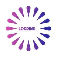 circular loading illustration vector