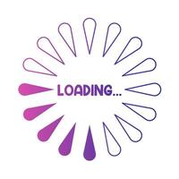 circular loading illustration vector