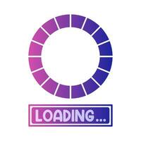 progress loading  with circular loading illustration vector