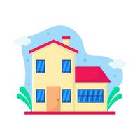 home building illustration vector