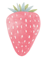 Pastel strawberry, Cute doodle strawberry, fresh farm organic berry png