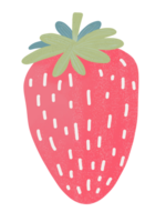 pastello fragola, carino scarabocchio fragola, fresco azienda agricola biologico bacca png