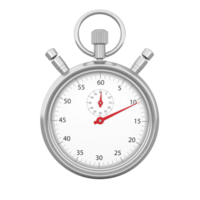 3D Rendering Silver Stopwatch png