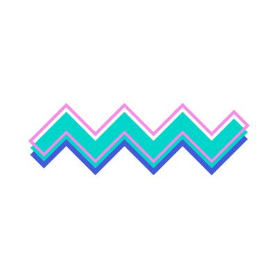 memphis line illustration