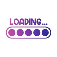 progress loading illustration vector