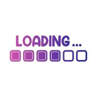 progress loading illustration vector