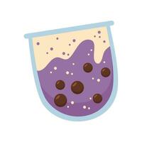 oreo Bubble milk tea illustration vector