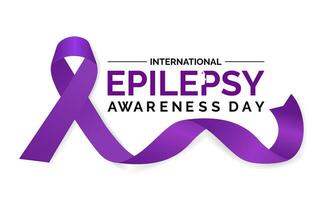 Vector illustration on the theme of International Epilepsy Day.  It ,s understanding and awareness of epilepsy. Banner, poster, card, background design.