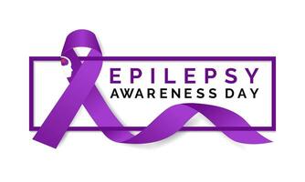 Vector illustration on the theme of International Epilepsy Day.  It ,s understanding and awareness of epilepsy. Banner, poster, card, background design.