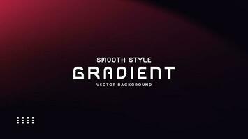 Smooth gradient background with black and red color vector