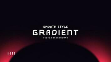 Smooth gradient background with black and red color vector