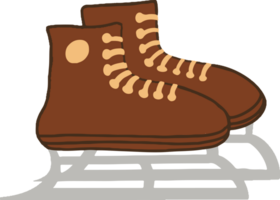 cute ice skating shoes png