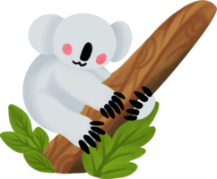 linda ilustración de koala png