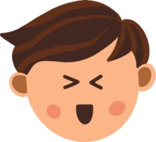 Boy facial expression png