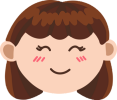 Girl emoticon expression png