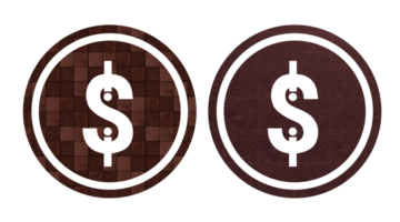 Dollar Symbol Symbol mit abstrakt Textur png