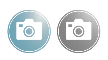 camera icon symbol with texture png