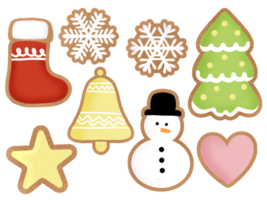 set of christmas cookies sticker png