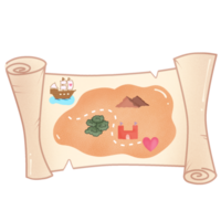 Map valentine sticker png