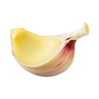 AI generated A Peeled Garlic Clove With, Without Shadow png