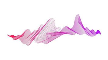 Abstract backdrop with wave gradient lines vector