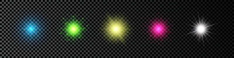 Light effect of lens flare vector