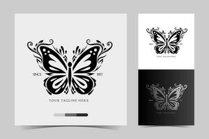 vector logo mariposa diseño
