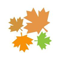 Maple leaf icon logo design vector