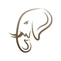 diseño de logotipo de icono de elefante vector