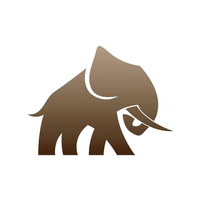 Elephant icon logo design