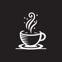 sencillo café logo vector