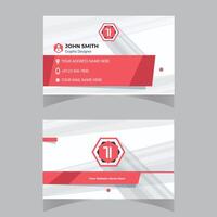 Business Card Template Design Abstract Modern Icon Color for Luxury Presentation of Simple Corporate Identity Concept Minimal Elegant Brand Set of Creative Contact Information in Vector Illustration