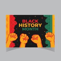 Black History Month Vector Template Design Illustration, African American History. can use for, landing page, template, ui, web, mobile app, poster, banner, flyer, background