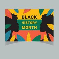 Black History Month banner design vector