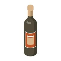 Vector alcoholic drinks vector illustration