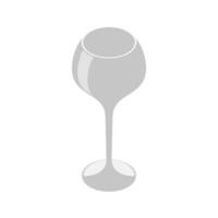 Vector wine glasses in realistic style on white