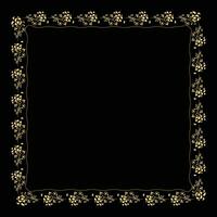 Vector square luxury decorative vintage frames and borders set