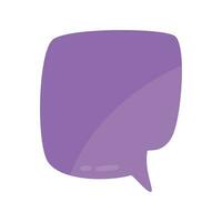 Vector purple empty comic speech bubbles